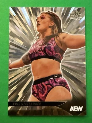 2025 KRIS STATLANDER UPPER DECK AEW WRESTLING #28 OUTBURST PARALLEL - Image 1 of 2
