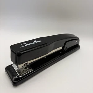 Swingline Black Model 444 Metal Desk Stapler ACCO Vintage - Great Condition - Picture 1 of 13