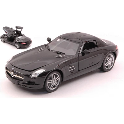 MERCEDES SLS AMG 2010 BLACK 1:24 New Ray Auto Stradali Modellino Nuovo - Immagine 1 di 3