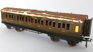 O Gauge BASSETT LOWKE S.R. Corridor Coach / Brake 3rd 3722 - Southern Railway - Picture 1 of 18
