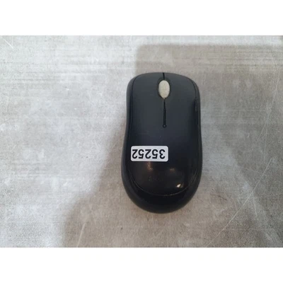 Microsoft 1000 1454 Optical Mouse Black Wireless Ergonomic 2.4 GHz Scroll Wheel - Image 1 of 4