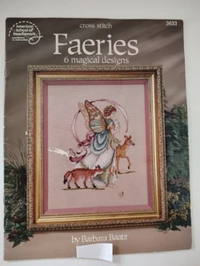 American School of Needlework Faeries by Barbara Baatz CNTD Cross Stitch 1993 - Picture 1 of 15