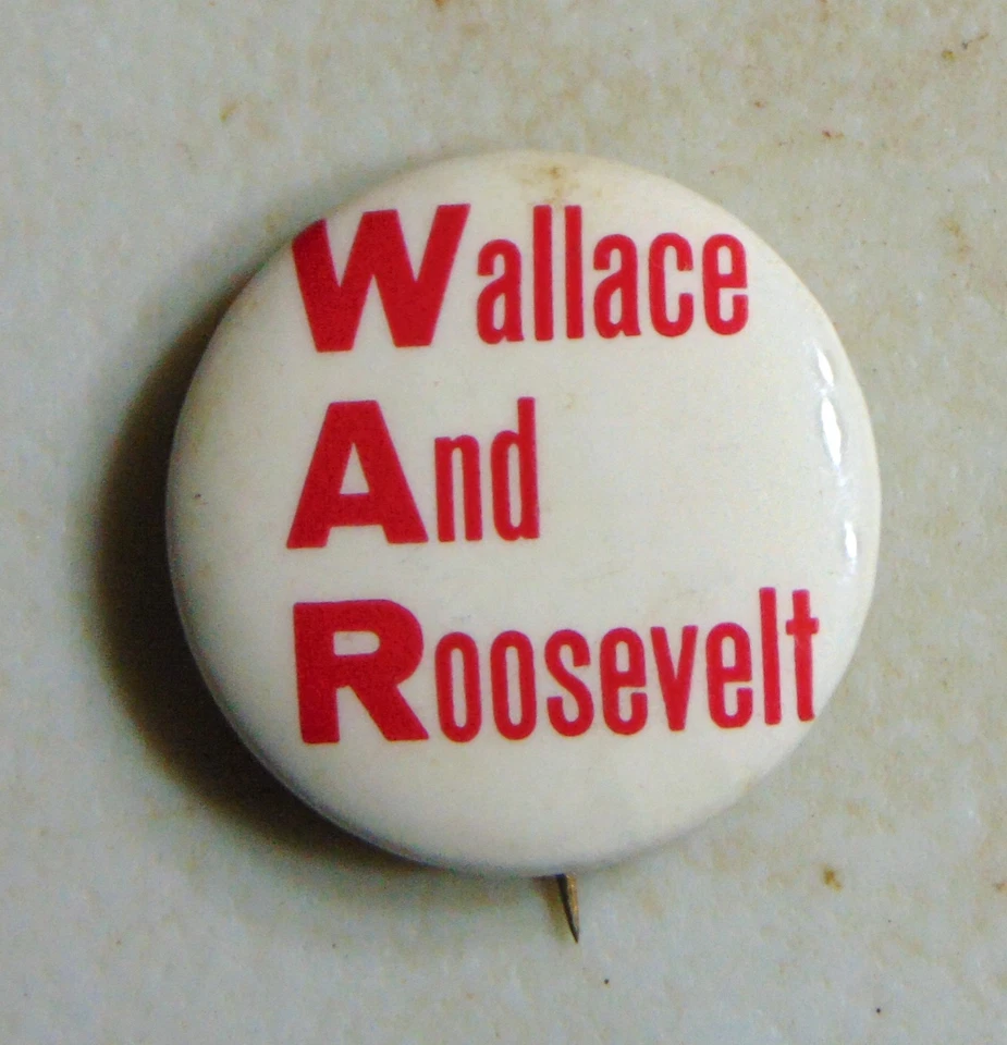 Willkie Roosevelt 1940 campaña pin botón político Foto 1 de 1
