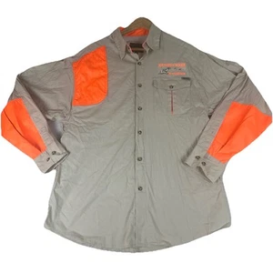 Rock Point Shirt Mens M Brown Orange Shooting Upland Hunting Shirt - Picture 1 of 15