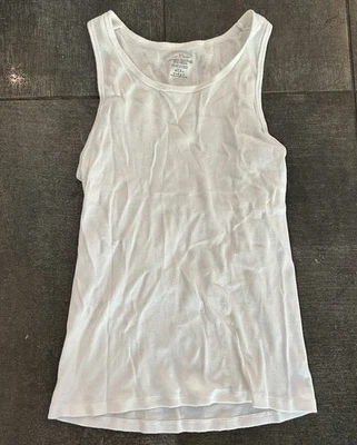 Calvin Klein Ribbed Cotton Tank Top Size Medium White - Image 1 of 3