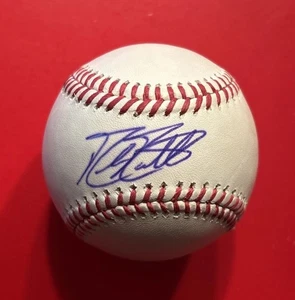 Mike Moustakas Rawlings signed MLB Baseball Autogramm Ball KANSAS CITY ROYALS - Bild 1 von 9