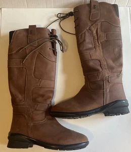 Tredstep Ireland AVOCA II Country Boots 42 Women US 10.5 Wide Mahogany Tall - Picture 1 of 13