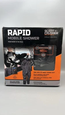Scent Crusher Rapid Mobile Shower w/ Ozone Generator Car Adapter New Open Box - Image 1 of 4