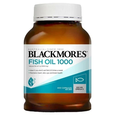 Best*Buy! | BLACKMORES | Fish Oil 1000mg 400 Capsules Fishoil Omega-3 DHA - image 1 of 2