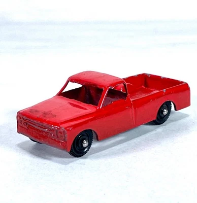Vintage Marx Red Die-Cast Metal Pickup Truck 1960s Toy Car Hong Kong - Image 1 of 4