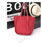 Ladies PU Leather Bags 4pc/set Shoulder Handbag Messenger Bag Satchel Tote Purse