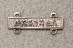 U.S. Army: BAZOOKA - bar for Marksmanship Badge, stay-bright, nhm - Picture 1 of 1