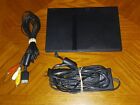 Sony PlayStation 2 PS2 Slim Black Console SCPH-70012  TESTED & WORKS