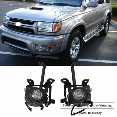 Left & Right Pair Clear Lens Fog Light w/ Bulbs For 1999-2002 Toyota 4Runner - Image 1 of 4