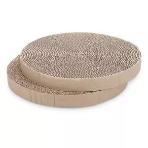 Round Cat Scratcher Pads (Pack of 2) - 13 3/8" Diameter x 1 3/8" High (34 cm ... - Picture 1 of 8
