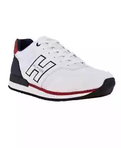 ZAPATOS HOMBRE TOMMY HILFIGER MAINER CON CORDONES COLOR BLANCO TALLA 10,5 M NUEVOS EN CAJA - Imagen 1 de 7
