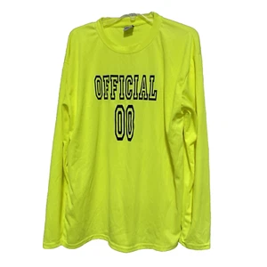 Camisa Oficial Deportiva Árbitro de Fútbol Amarilla Manga Larga Talla 3XL Elefante Dorado - Imagen 1 de 5