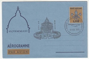 VATICANO 1975 ANNO SANTO Aerogramma Lire 110 NUOVO CUPOLONE ANNULLO SPECIALE - Picture 1 of 1