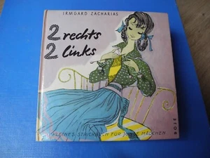 Nostalgisches, altes Strickbuch : 2 rechrs zwei links/ für Sammler:innen - Bild 1 von 6