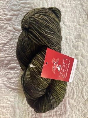 Zen Yarn Garden Serenity Worsted -Merino Wool-Cashmere-Nylon Green "Pip" - Image 1 of 3