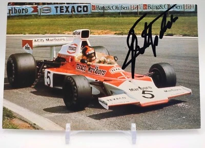 Fórmula 1, F1 Emerson Fittipaldi original firmada RARA POSTAL VINTAGE Foto 1 de 2