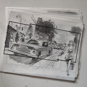DRAGNET 87 OG STORYBOARD PRODUCTION ART DAN AYKROYD TOM HANKS CARL ALDANA #7 - Bild 1 von 14