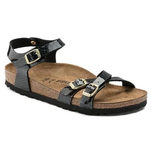 Birkenstock Birko Flor KUMBA Magic Snake Black - BNIB 1009135 - Picture 1 of 10