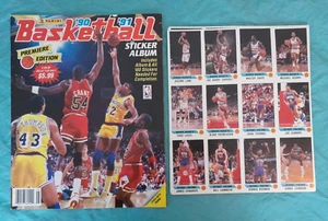 1990-91 Panini Basketball Sticker Album Michael Jordan OVP NEU NBA UNBEKLEBT! - Bild 1 von 23