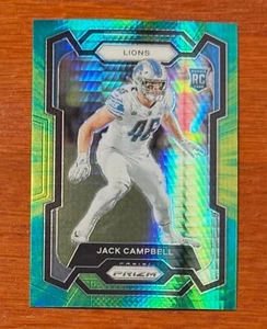 2023 - 2024 Jack Campbell # 330 Rookie Green Hyper Prizm /175 Detroit Lions - Picture 1 of 2