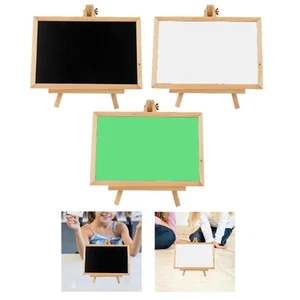 Tableau noir en bois avec support chevalet pour bars, cuisines Tableau noir - Picture 1 of 22