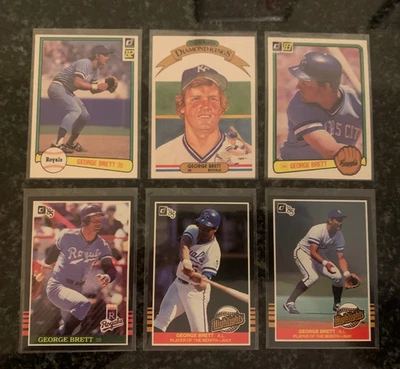 LOTE DE TARJETAS GEORGE BRETT (TODAS DONRUSS).............6 DIFERENTES Foto 1 de 2