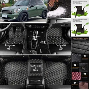 For Mini Cooper Countryman Mats Waterproof Auto Custom Liner Carpets PU Leather - Imagen 1 de 42