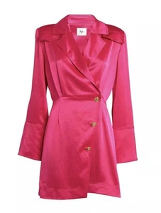 AJE Echo Mini Shirt Dress In Hot Pink, Size 14, EUC - RRP $525 (Dry-Cleaned) - Picture 1 of 19