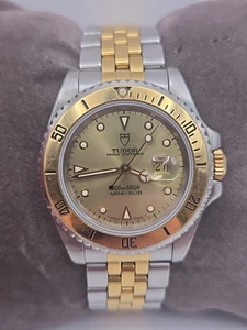 Tudor Prince Mini-Sub Ref 73193 32mm Two Tone Gold Date Dial Armbanduhr - Bild 1 von 9
