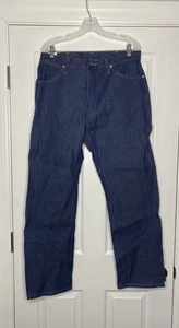 Wrangler Mens Denim Cowboy Cut Original Fit Jeans Medium Wash 35x30 New - Picture 1 of 6