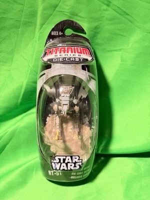 Hasbro Star Wars Titanium Series Imperial AT-ST Transporte Die-Cast Metal 2007 Foto 1 de 2