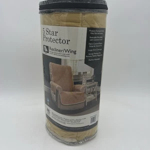 5-Star Waterproof Recliner Protector Gold -New - Picture 1 of 6