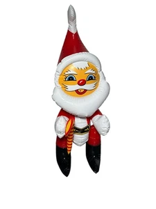 Vintage Christmas Inflatable Santa Claus Standing Decoration Proper 70’s 25 inch - Foto 1 di 8