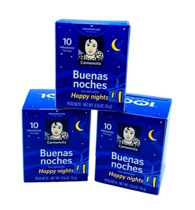 (Confezione da 3) Carmencita Happy Nights Tea – Miscela rilassante alle erbe della buonanotte, 10 bustine - Foto 1 di 5