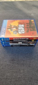 PS 4 USK 18 - 1 / Sony PlayStation 4 Spielesammlung Read dead 2, GTA V.... - Bild 1 von 7