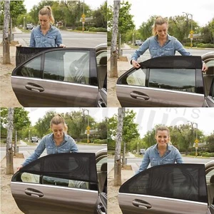 2 Pack Car Side Window Sun Shade Car Mosquito Net for Baby UV Rays Protection - Bild 1 von 6