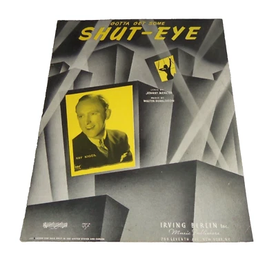 Partituras de colección Gotta Get Some Shut-Eye Kay Kyser Mercer Irving Berlin 1939 Foto 1 de 4