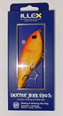 ILLEX Dexter Jerk 100S 10cm HOT ORANGE Jackall Jerkbait Glider Hecht Wobbler - Bild 1 von 2