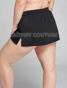NEW LANE BRYANT CACIQUE SWIM BLACK SLITTED SWIM SKIRT SZ 18 - Picture 1 of 7