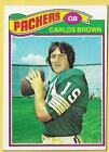 1977 Topps Carlos Brown Packers Rookie #104 In the Heat of the Night Actor