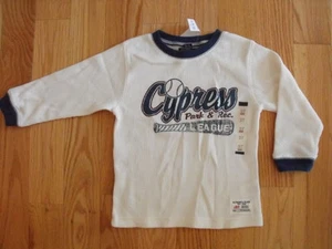 The Children's Place Boys Thermal Shirt Baby 6-9m Graphic White 50% Off NWT New - Picture 1 of 1