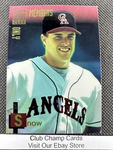 1994 #49 JT Snow Topps Stadium Club Baseball Members Only Angels - Picture 1 of 2