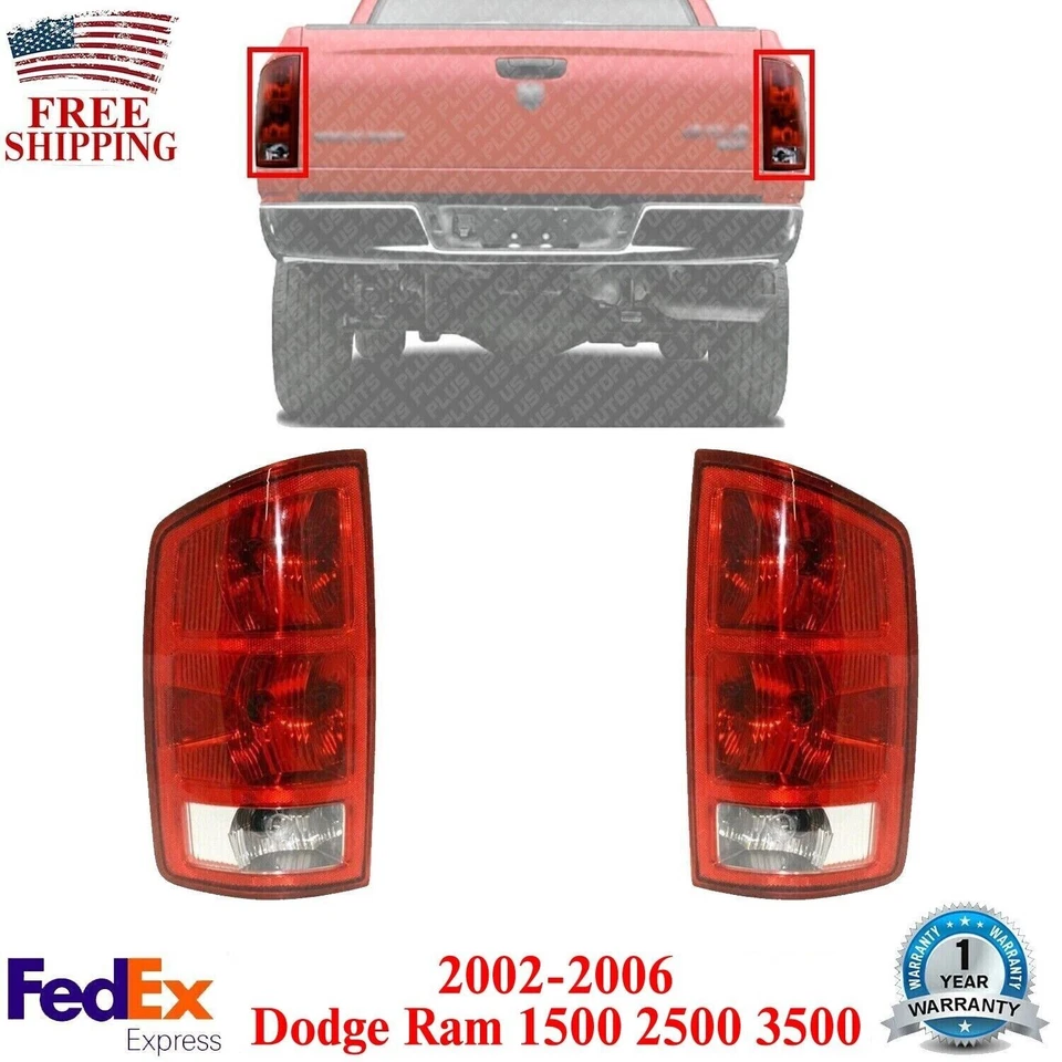 Conjunto de luces traseras lado derecho e izquierdo para Dodge Ram 1500 2500 3500 2002-2006 Foto 1 de 4