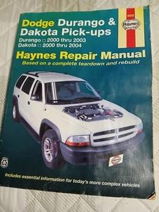 Haynes Repair Manual - Dodge Durango 2000-2003 & Dakota 2000-2004 Pick-ups 30022 - Picture 1 of 3