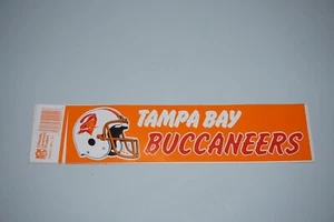 Vintage Official NFL Tamp Bay Buccaneers 3" x 10.75" NFL Bumper Sticker - Picture 1 of 1